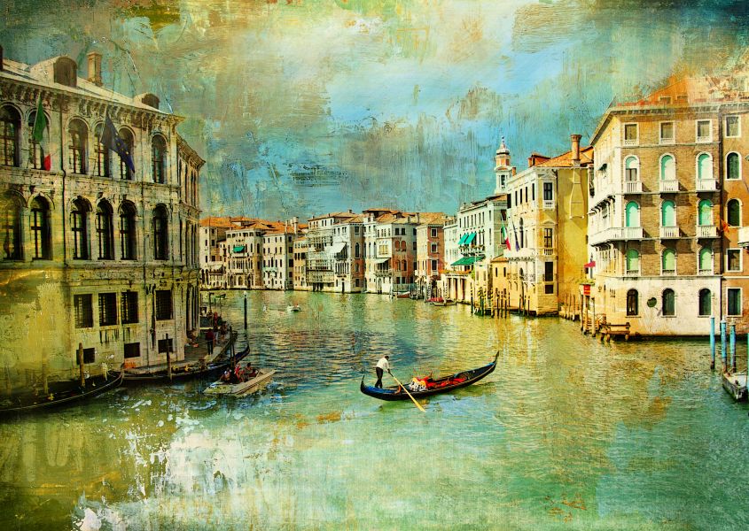 Картина на холсте Старинная Венеция, арт hd0474901