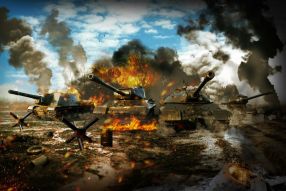 Фотообои Танковая атака