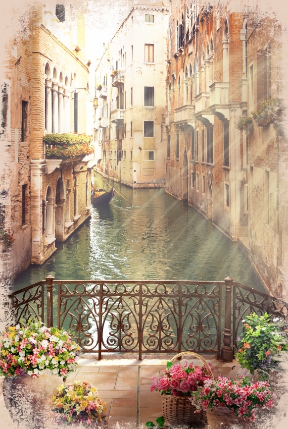Картина на холсте Старинная Венеция, арт hd1607001