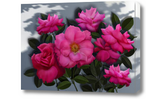 Картина Букет цветов с крупными лепестками