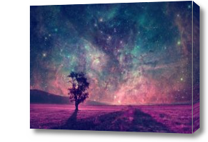Картина ночное небо